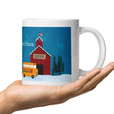 Personalized Custom mug for Teacher Bus Driver Christmas Gift - Unique Best Selling Teachers Gift Idea- Custom Name of School and Teacher Present