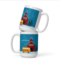 Personalized Custom mug for Teacher Bus Driver Christmas Gift - Unique Best Selling Teachers Gift Idea- Custom Name of School and Teacher Present