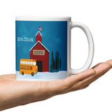 Personalized Custom mug for Teacher Bus Driver Christmas Gift - Unique Best Selling Teachers Gift Idea- Custom Name of School and Teacher Present