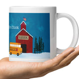 Personalized Custom mug for Teacher Bus Driver Christmas Gift - Unique Best Selling Teachers Gift Idea- Custom Name of School and Teacher Present