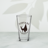 Fontana Wisconsin Beer Glass Funny Unique Deer Trees The Quiet Side Of The Lake- Groomsman Gift Idea for Him Married In Lake Geneva Geneva Lake-Beer Lover Glassware Wisconsin Wisco Wi Fontana Shaker pint glass