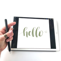 Procreate app best brushes set - digital art calligraphy brush - calligrapher lettering brush - ipad pro Apple Pencil tools - best seller