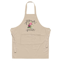 Cut Flower Garden Flower Work Apron, Flower Gardener Gift Idea, Flower Farmer Work Apron Decorative, Flower Cart Farmers Market, Redoute