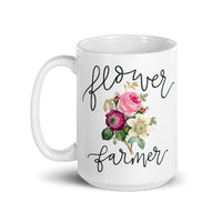 Flower Farmer Gift Idea Mug For Gardening Lover - Garden Themed Coffee Lover Present - Flower and Tea lover Redoute Artist  Bouquet gift